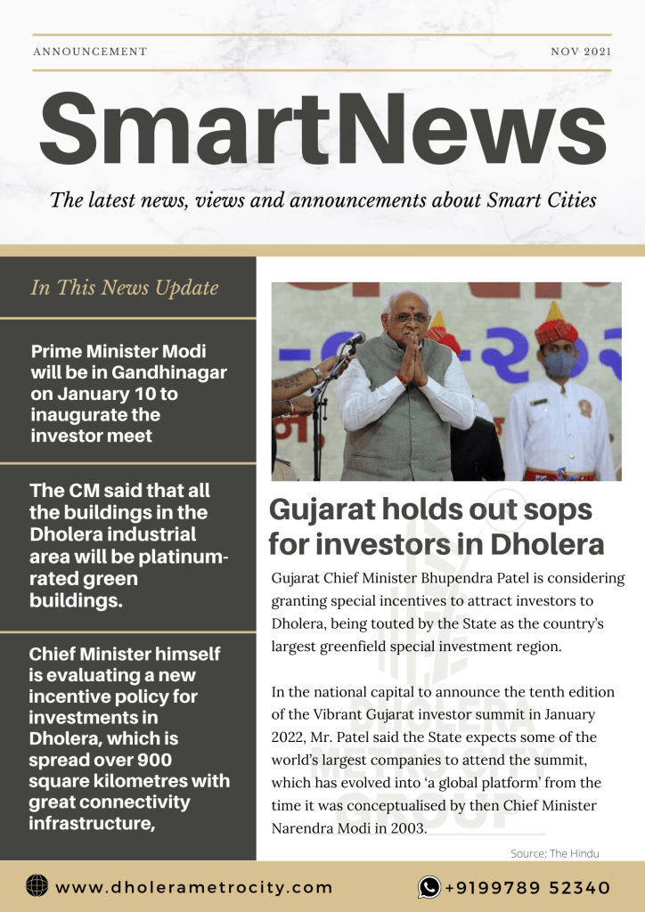 Gujarat holds out sops for investors in Dholera