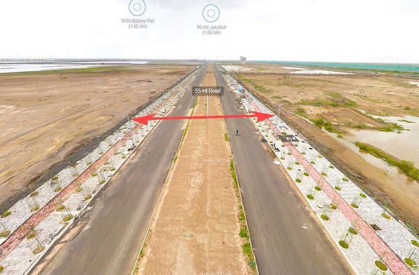 Dholera SIR Wide Roads