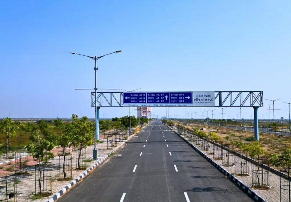 Dholera real road infrastructure